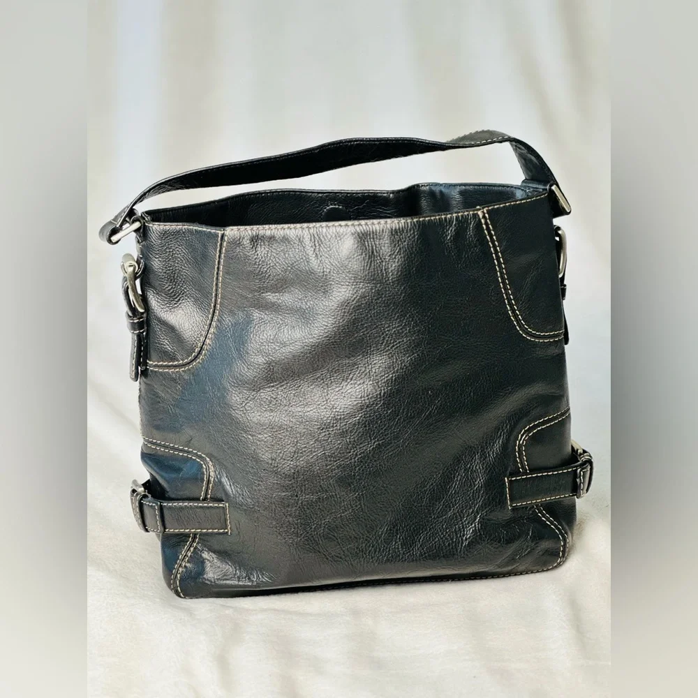 Michael Kors Black Leather Shoulder Bag